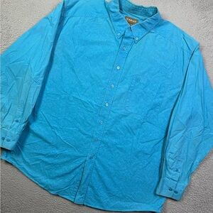 Ariat blue paisley button up shirt
